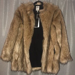 Zara Fo Fur Coat